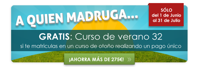 oferta cursos verano otoño